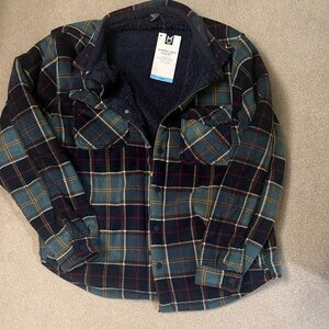 Men's Plaid Shirt Jacket